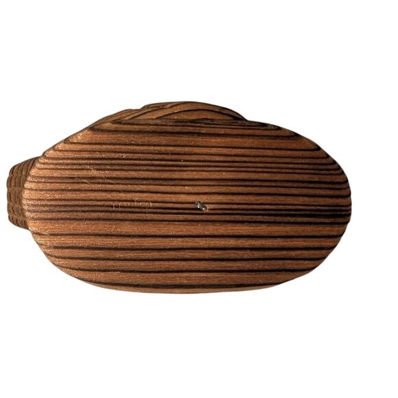 Vintage 1960s MCM Japanese Cryptomeria Hand Carved Wooden Duck - Picture 6 of 6